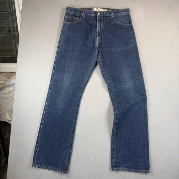 VTG Levis 517 Jeans Mens 36x32 Blue Denim Boot Cut Mexico Classic Western Style - Picture 1 of 6